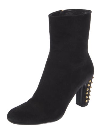 Gucci Suede Studded Accents Boots