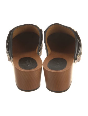 Gucci Horsebit Accent Leather Mules