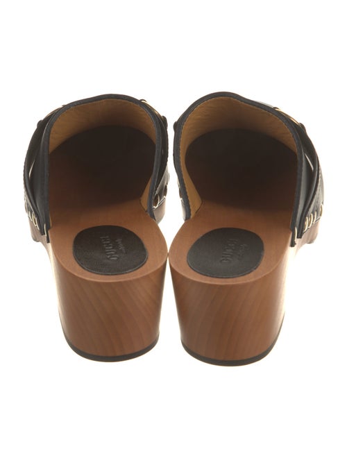 Gucci Horsebit Accent Leather Mules