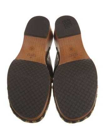 Gucci Horsebit Accent Leather Mules