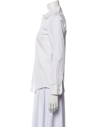 Gucci Long Sleeve Button-Up Top