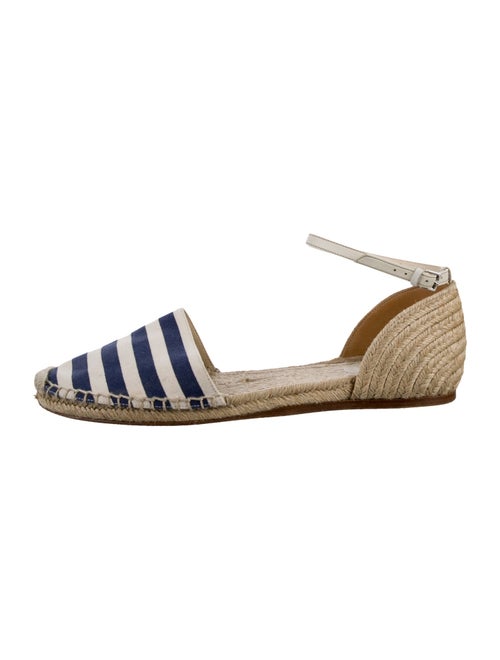 Gucci Canvas Striped D'Orsay Flats