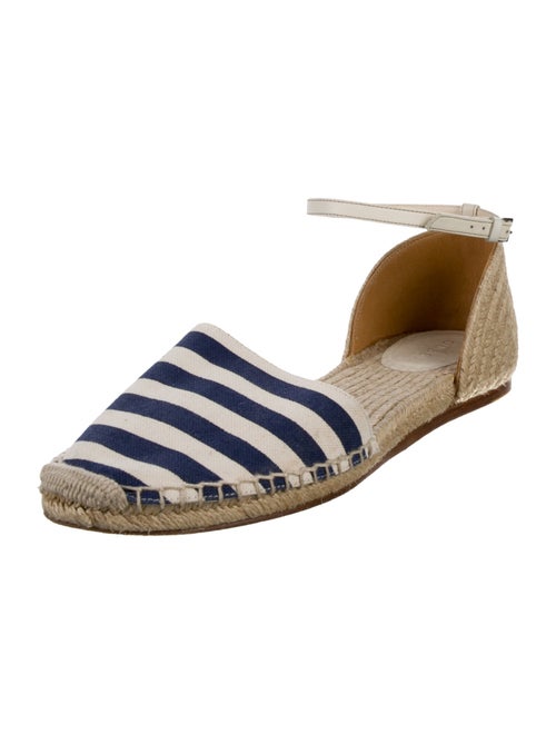 Gucci Canvas Striped D'Orsay Flats