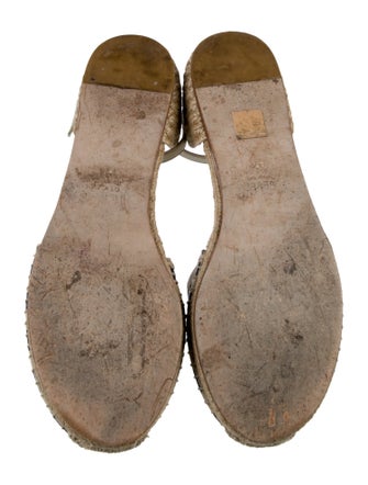 Gucci Canvas Striped D'Orsay Flats