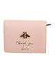 Gucci Bee Accent Leather Card Holder