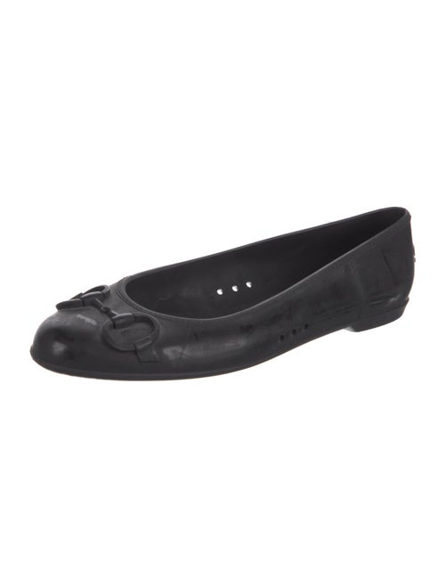 Gucci Horsebit Accent Rubber Ballet Flats