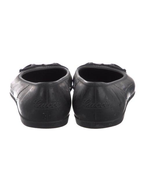 Gucci Horsebit Accent Rubber Ballet Flats
