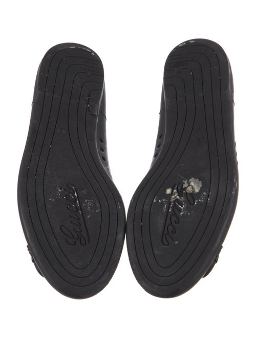 Gucci Horsebit Accent Rubber Ballet Flats