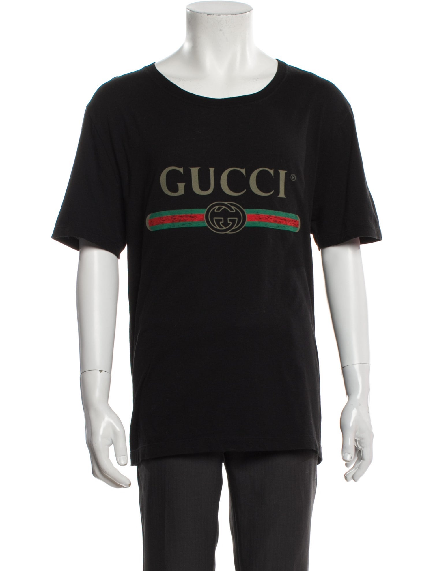 Gucci Web Accent Crew Neck T-Shirt