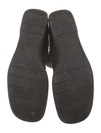 Gucci Web Accent Canvas Riding Boots