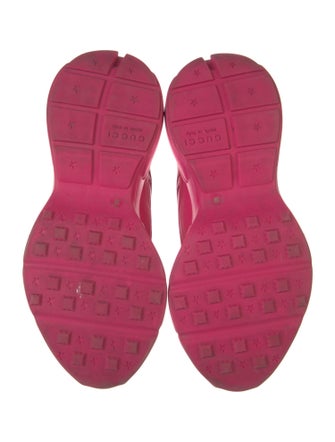 Gucci Web Accent Leather Sneakers