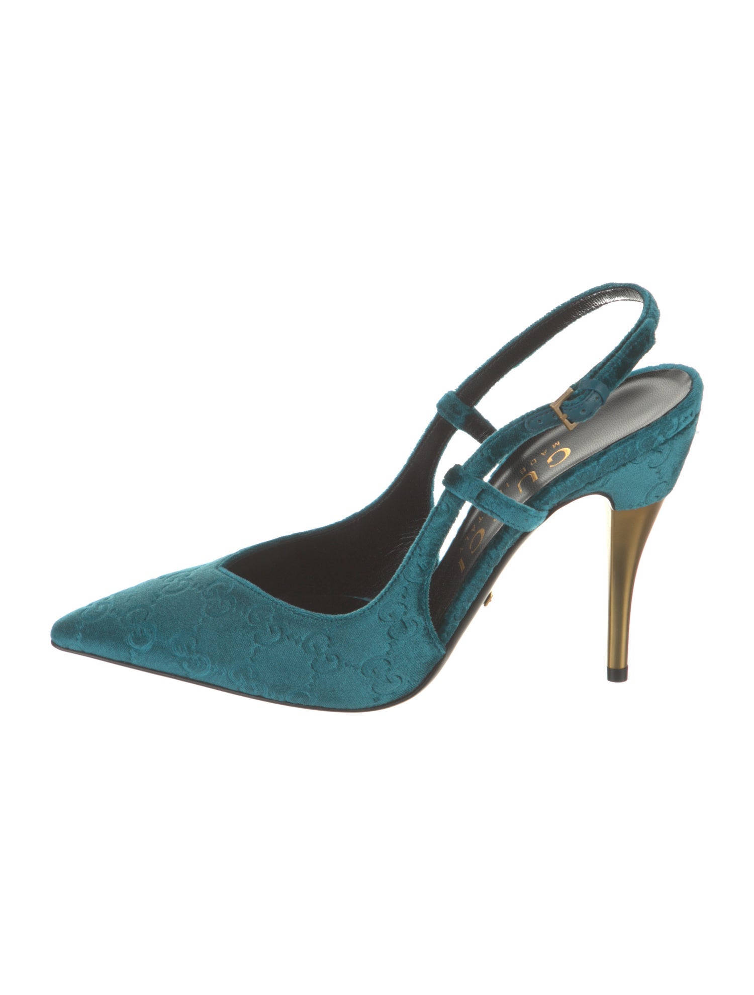 Gucci Velvet Slingback Pumps