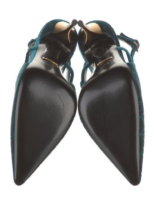 Gucci Velvet Slingback Pumps