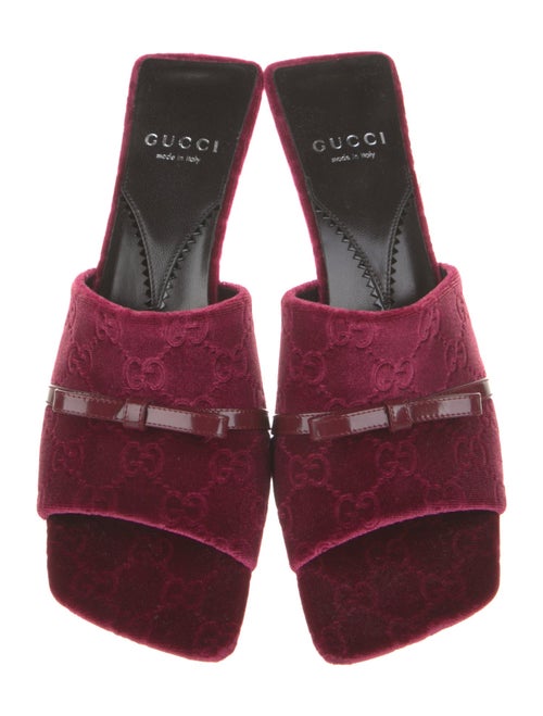 Gucci Velvet Slides