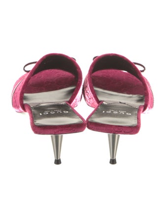 Gucci Velvet Slides