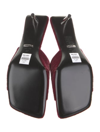 Gucci Velvet Slides