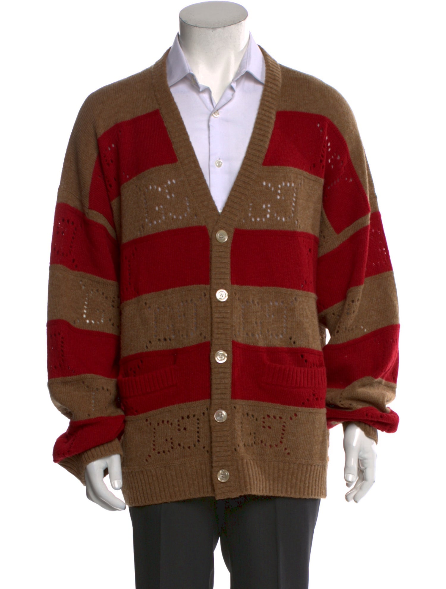 Gucci GG Logo Wool Cardigan