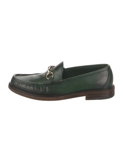 Gucci Horsebit Accent Leather Loafers