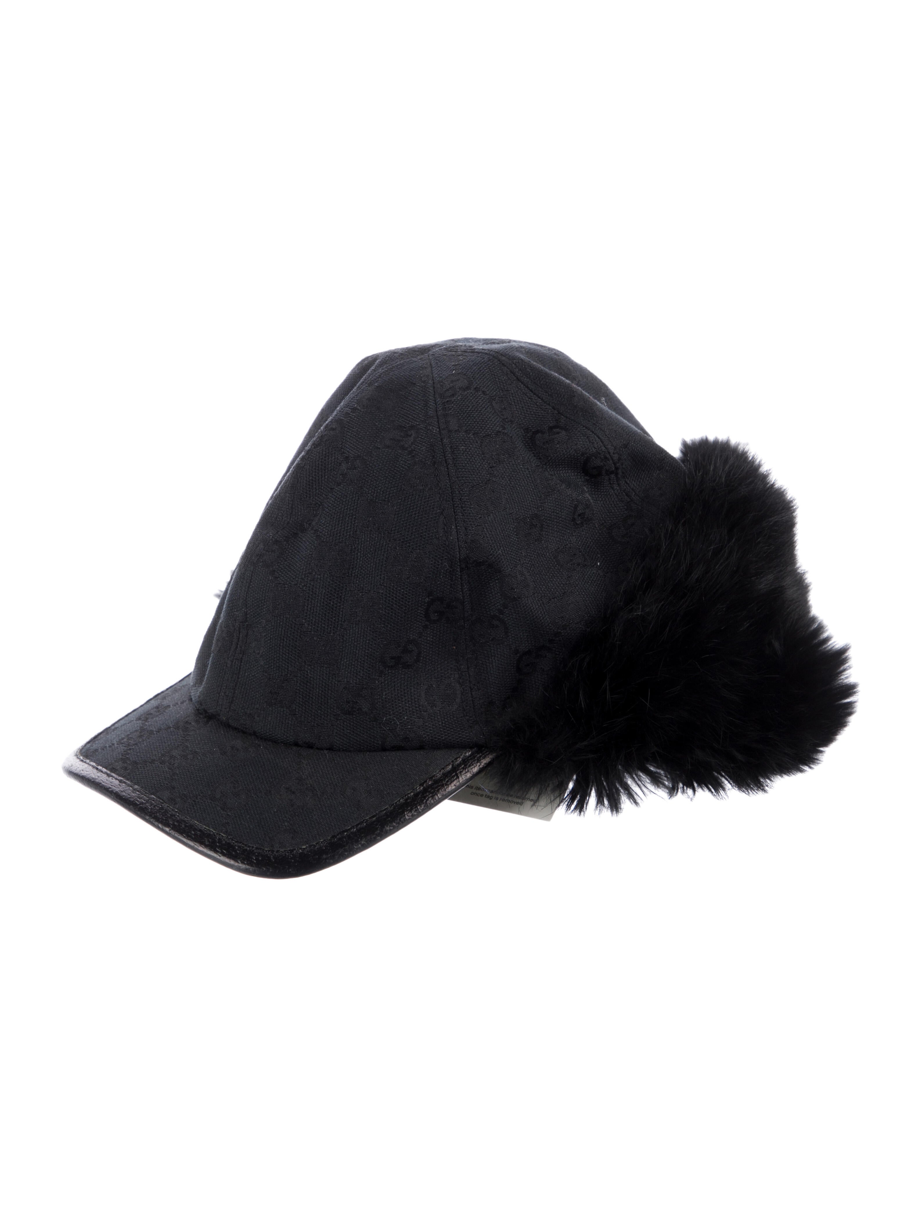 Gucci GG Logo Fur Baseball Cap