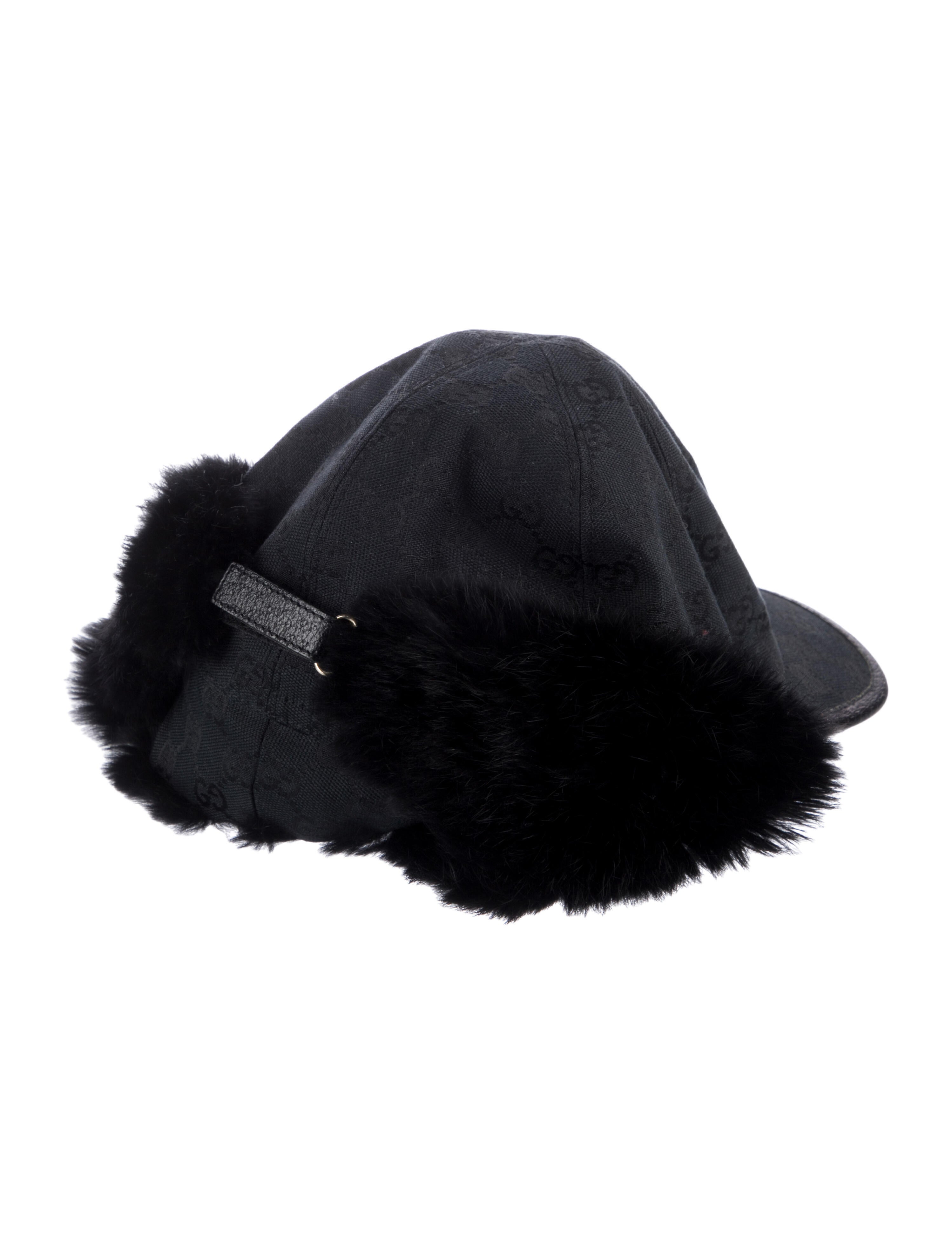 Gucci GG Logo Fur Baseball Cap