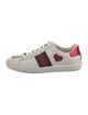 Gucci Web Accent Leather Sneakers