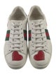 Gucci Web Accent Leather Sneakers