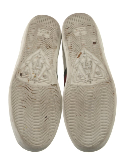 Gucci Web Accent Leather Sneakers