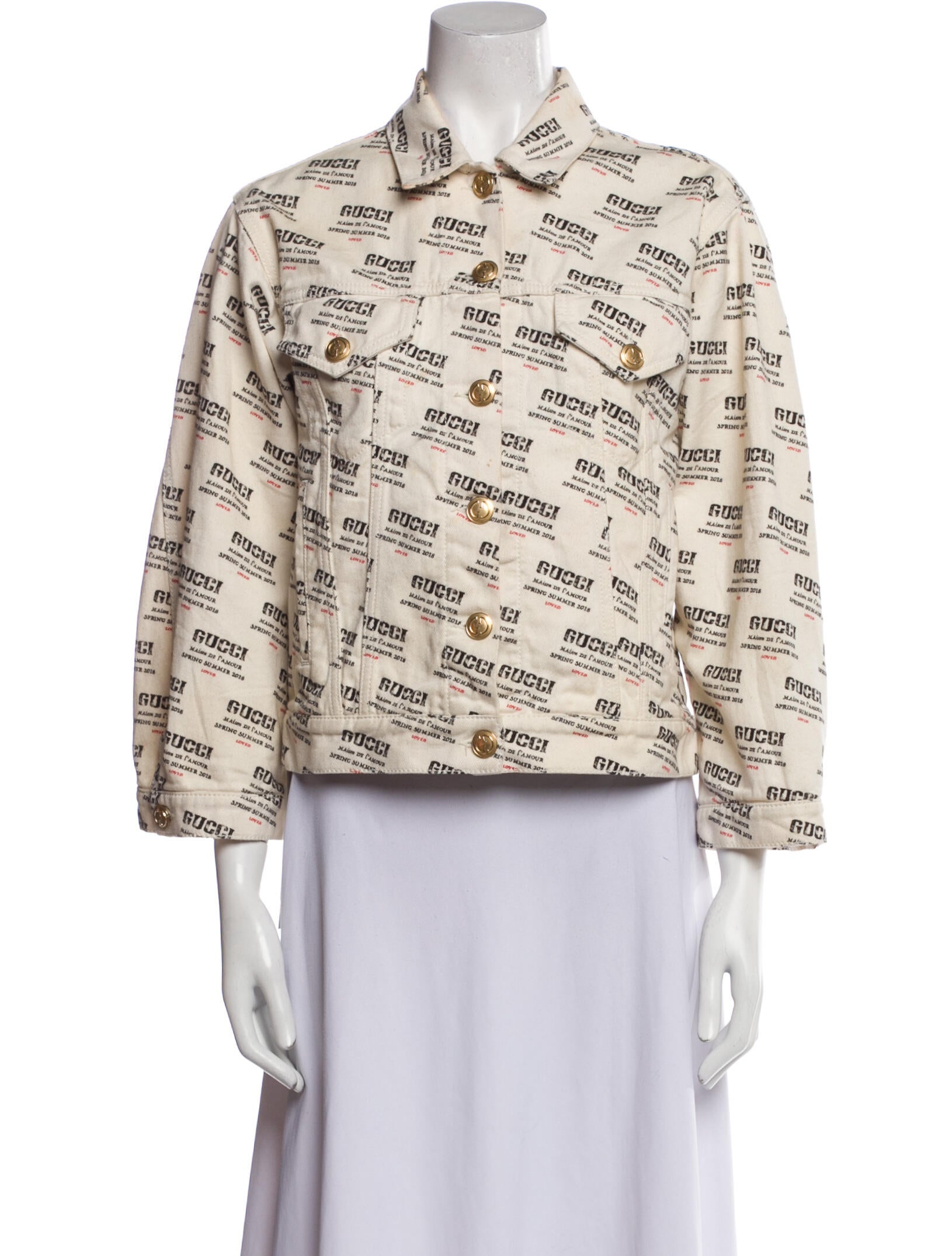 Gucci Printed Denim Jacket