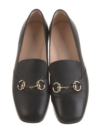 Gucci Horsebit Accent Leather Loafers