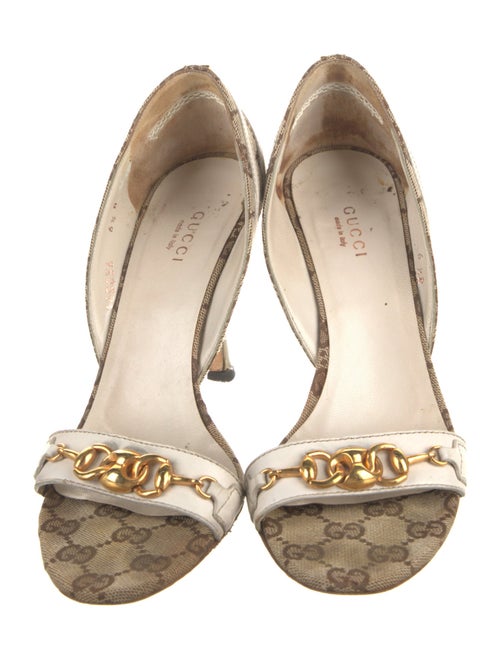 Gucci GG Canvas Canvas Slingback Sandals