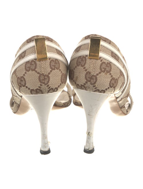 Gucci GG Canvas Canvas Slingback Sandals