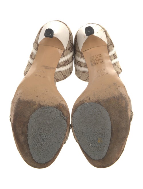 Gucci GG Canvas Canvas Slingback Sandals