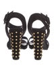 Gucci Suede Studded Accents Sandals