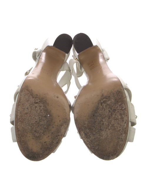 Gucci Spike Accents Leather Gladiator Sandals