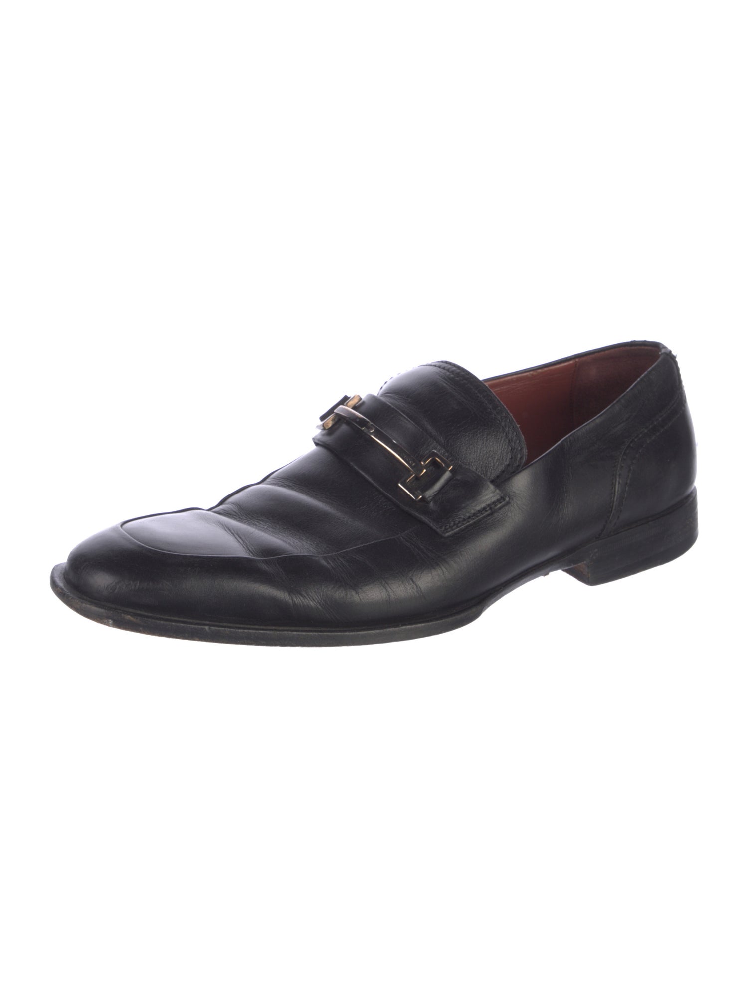 Gucci Horsebit Accent Leather Dress Loafers