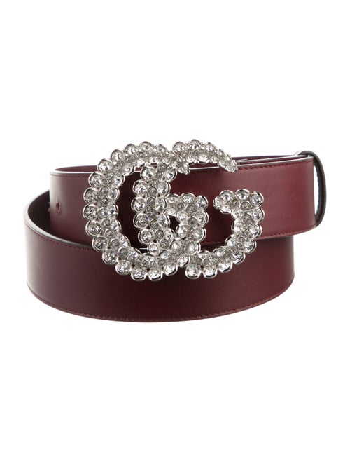Gucci Double G Logo Leather Belt