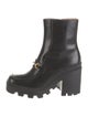 Gucci Horsebit Accent Leather Rain Boots