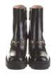 Gucci Horsebit Accent Leather Rain Boots