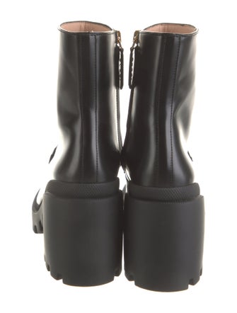 Gucci Horsebit Accent Leather Rain Boots