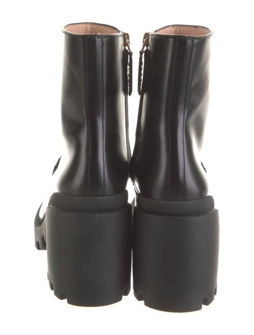 Gucci Horsebit Accent Leather Rain Boots