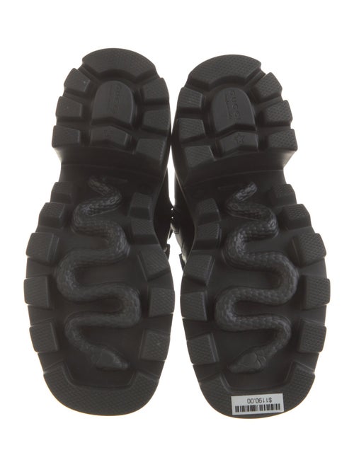 Gucci Horsebit Accent Leather Rain Boots