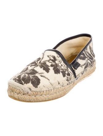 Gucci Canvas Floral Print Espadrilles