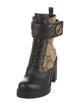 Gucci Canvas Printed Combat Boots
