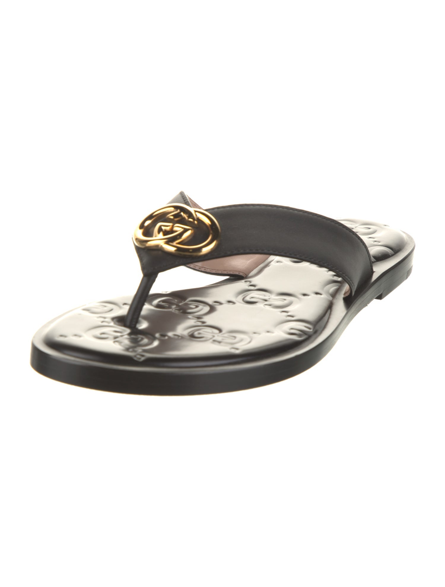 Gucci Leather Slides