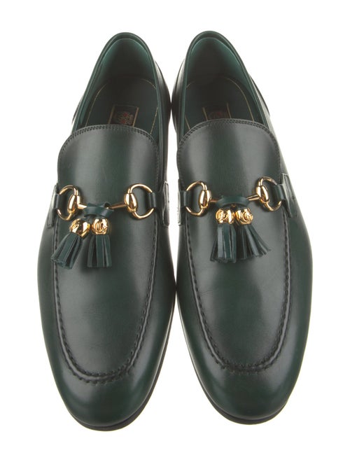 Gucci Horsebit Accent Leather Dress Loafers
