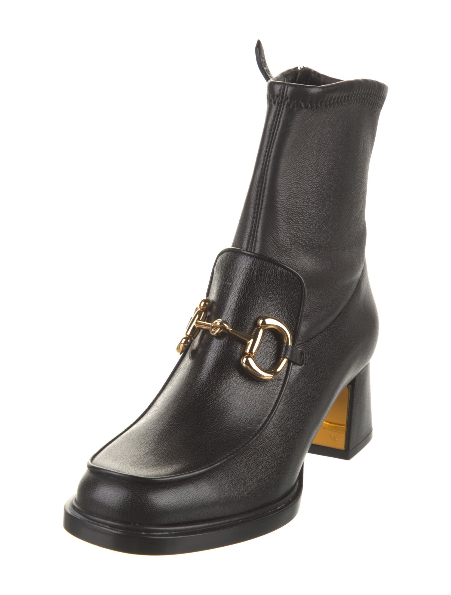 Gucci Horsebit Accent Leather Boots