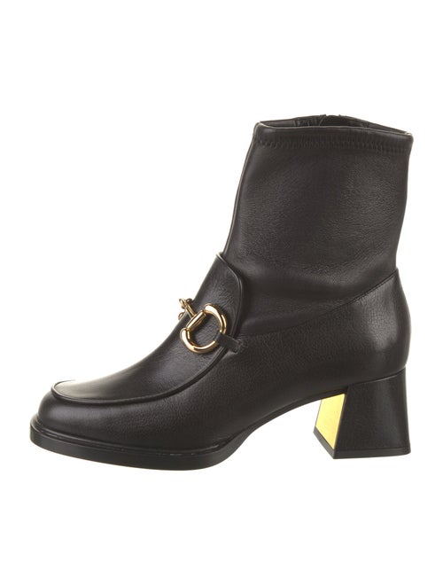 Gucci Horsebit Accent Leather Boots