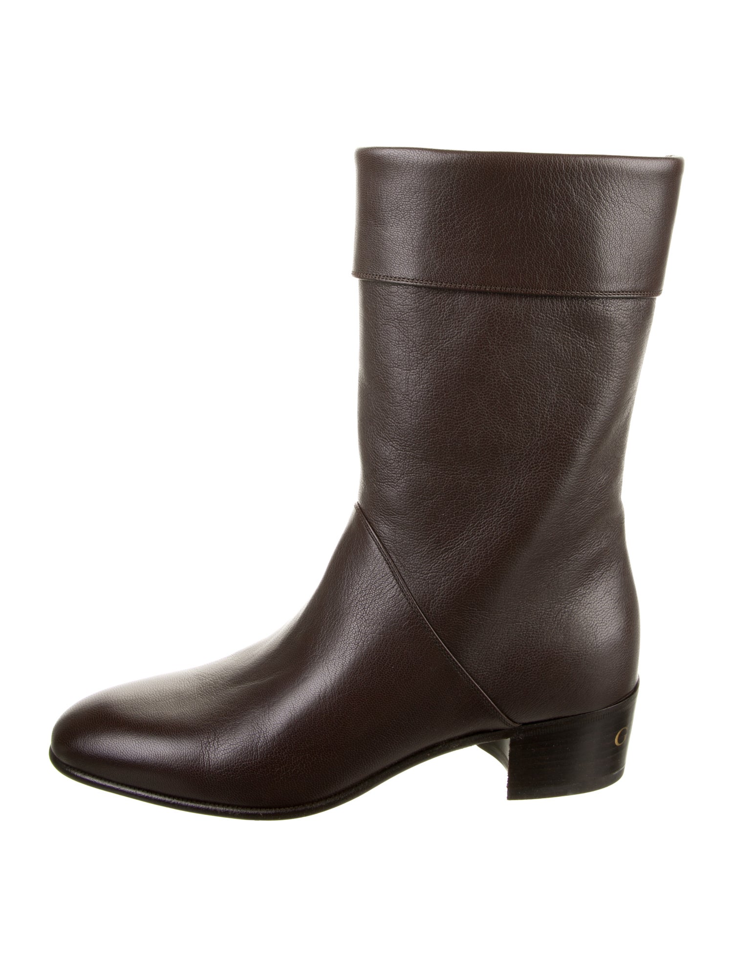 Gucci Leather Moto Boots