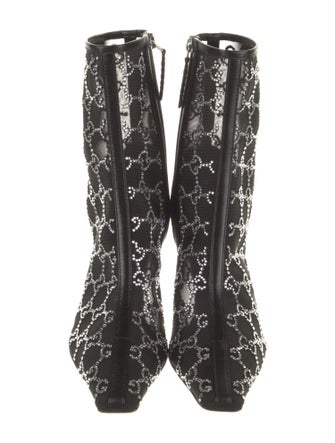 Gucci Double G Logo Mesh Boots