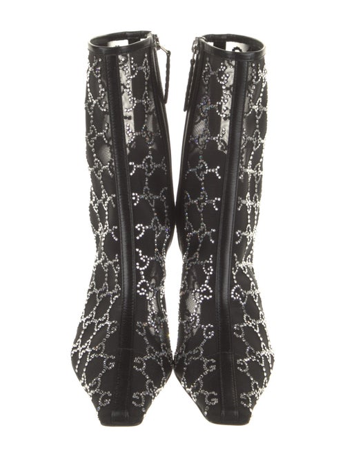 Gucci Double G Logo Mesh Boots